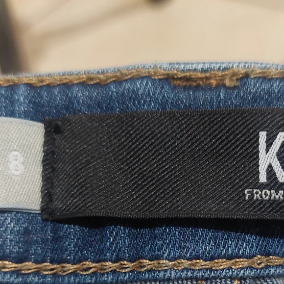 Kut from the Kloth Brigitte Ankle Skinny Jeans Pearl Details Women's Size 8 GUC - Picture 7 of 8